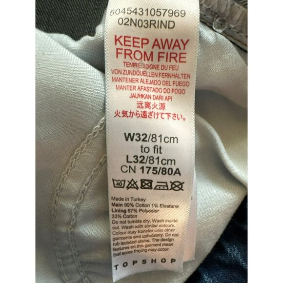 Topshop High Rise Blue Jeans - Picture 4 of 7